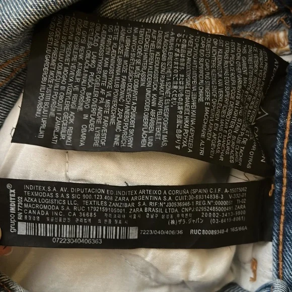 Zara 90s wide leg jeans size EUR 36 / US 27 / 4 - Picture 6 of 7